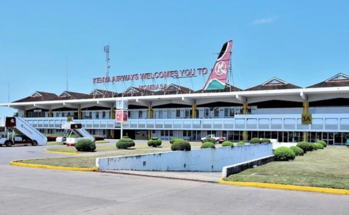 Moi International Airport in Mombasa.